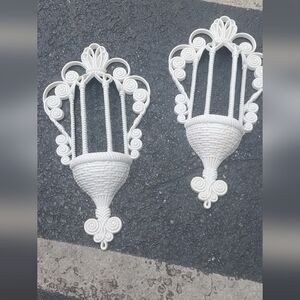 Vintage Plastic Wall Plant Holders Flower Pots